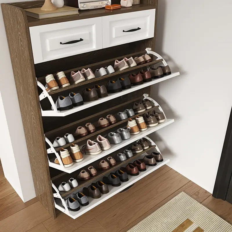 CQ-👞✨ Elegant and Space-Saving Entrance Shoe Cabinet! ✨👞