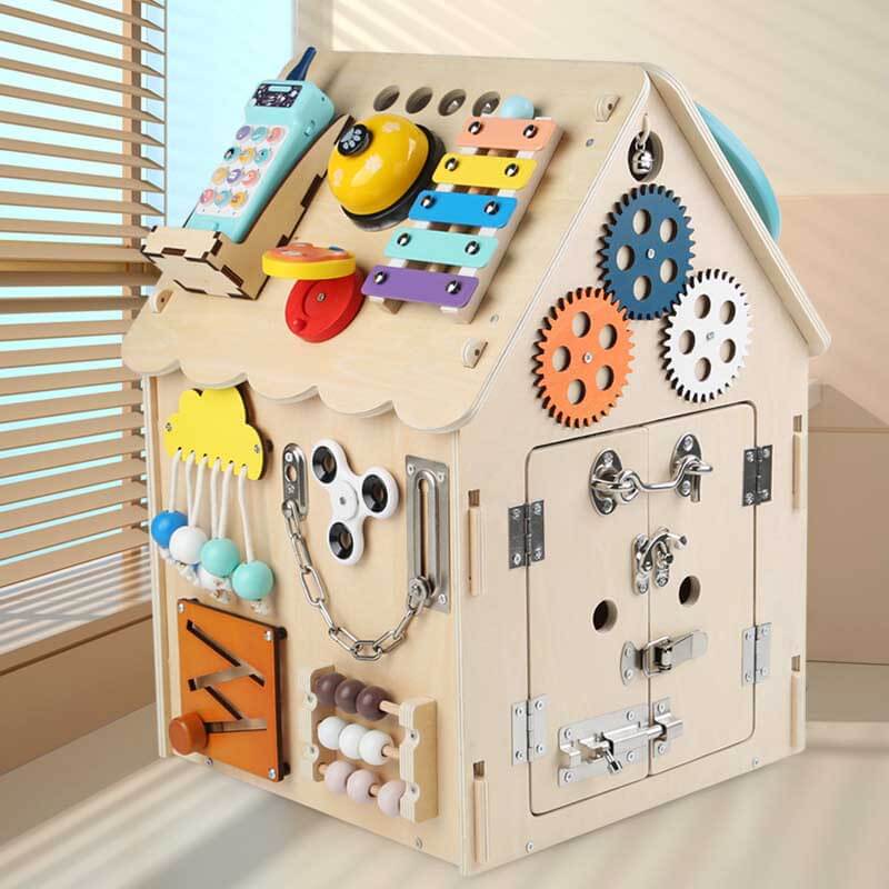 FE- Montessori Wooden Busy House