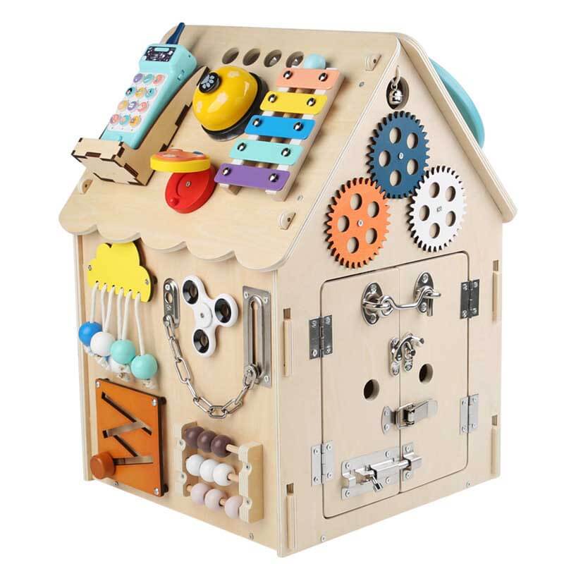 RE- Montessori Wooden Busy House