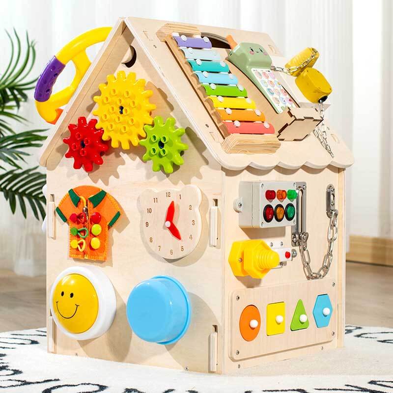 RE- Montessori Wooden Busy House