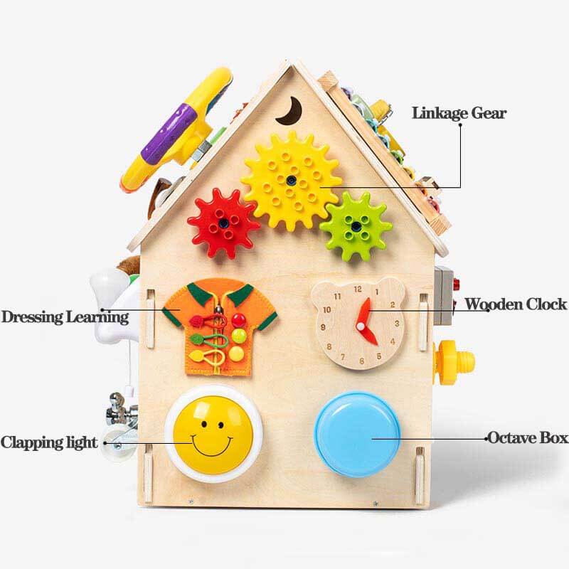 FG- Montessori Wooden Busy House