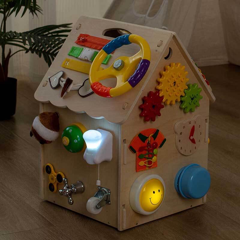 KT- Montessori Wooden Busy House