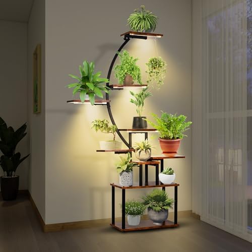 🌿 Nine-Tiered Flower Stand with Grow Lights ✨