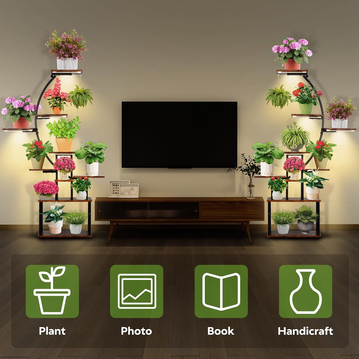 BC-🌿 Nine-Tiered Flower Stand with Grow Lights ✨