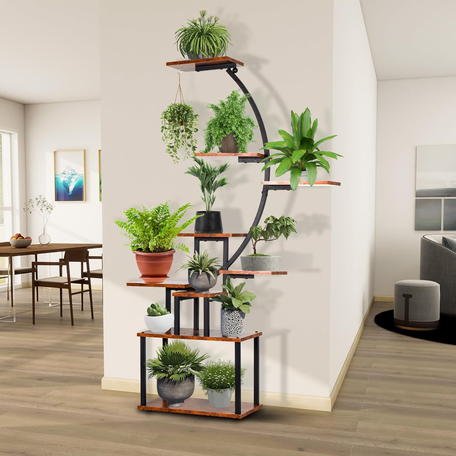 BC-🌿 Nine-Tiered Flower Stand with Grow Lights ✨