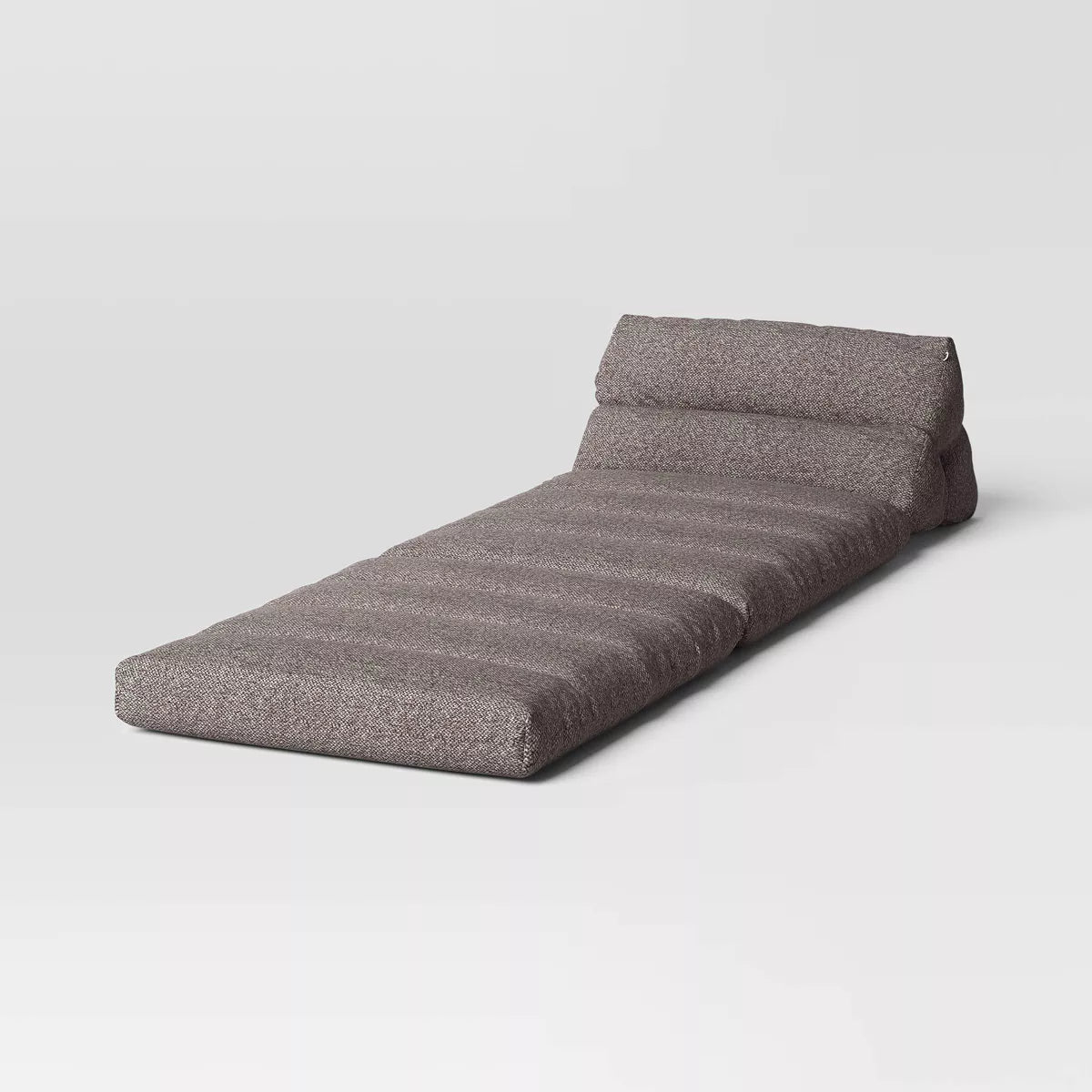 Quilted Foam Gray Dorm Lounge Chair