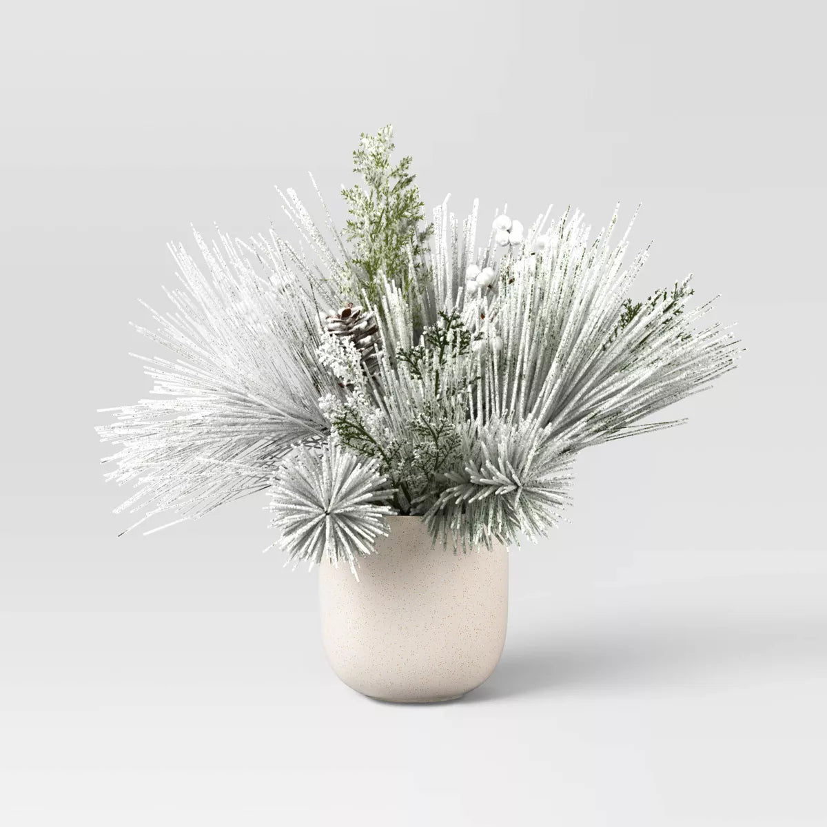 Small Heavy Flocked Artificial Plant Arrangement