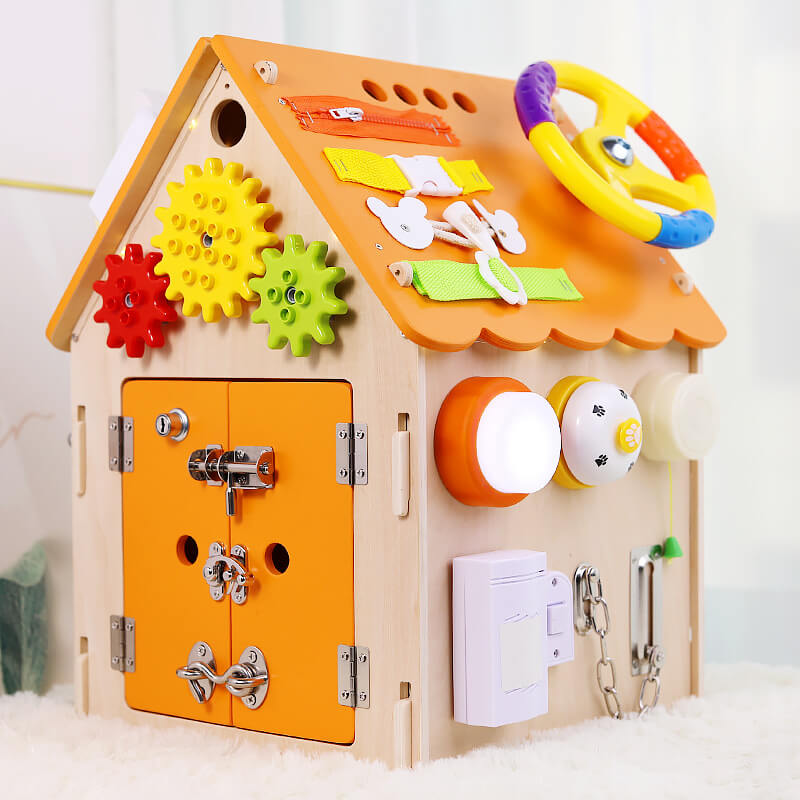 FG- Montessori Wooden Busy House