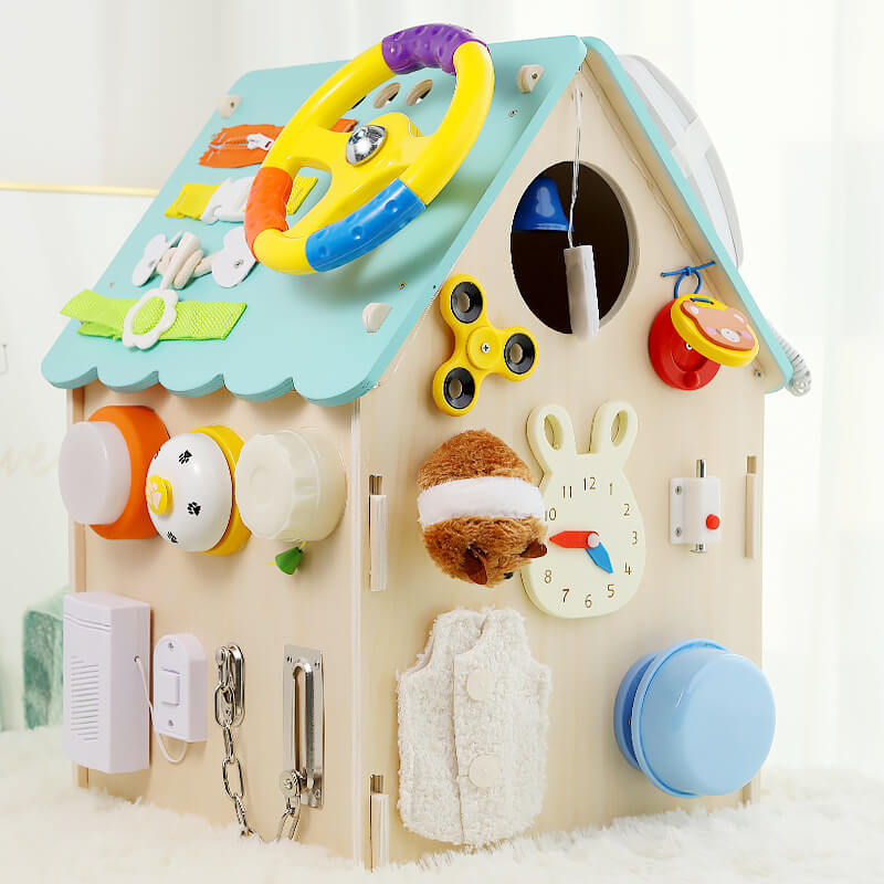 FG- Montessori Wooden Busy House