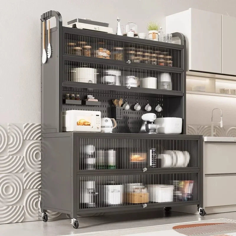 🏡 Large-Capacity Movable Appliance Organizer